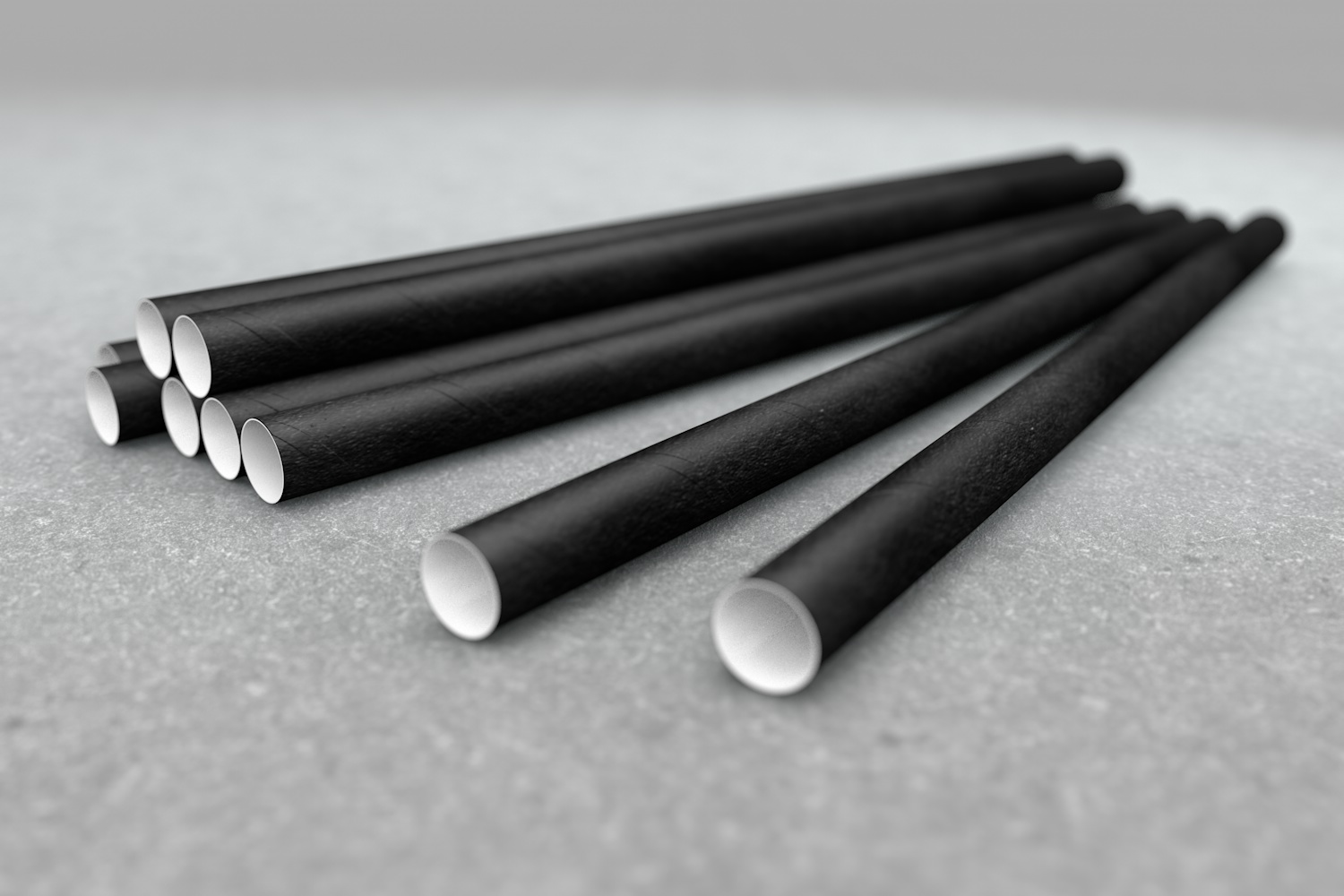 Remium Papier-Trinkhalme GASTROHALM-MIX 10 Schwarz