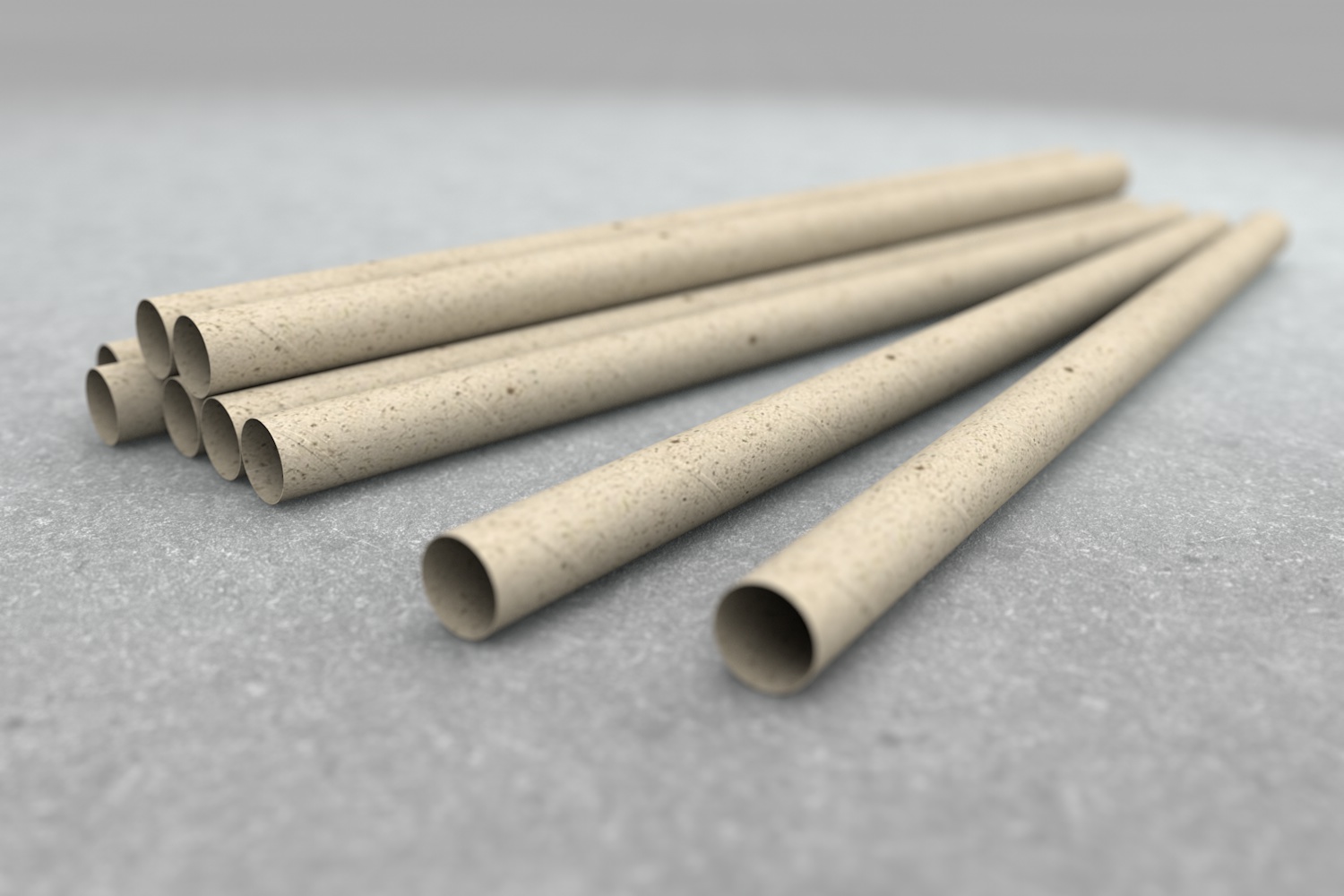 Premium GRAS Papier-Trinkhalme GASTROHALM-MIX 10
